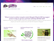 Tablet Screenshot of mosquitowizardnc.com